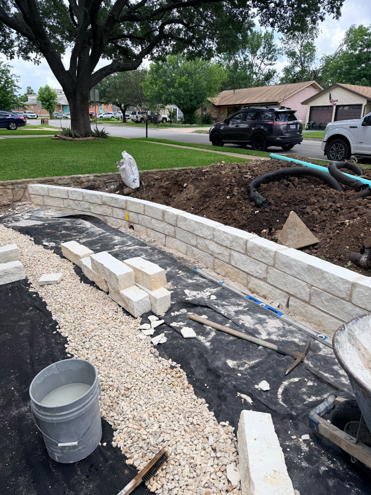 Drainage and irrigation work by Corral Bros in Central Texas